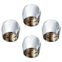 UPOUART 2 Sets Plastic Faucet Knob Replacement for Bathroom Decor Silver