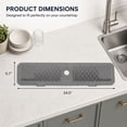 thumbnail image 7 of Unique Bargains Faucet Mat for Kitchen Sink Splash Guard Sink Area Mat Gray, 7 of 7