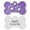 Purple, variant on Monebena Personalized Pet ID Tags Personalized Dog and Cat Tags Custom Engraved Easy to Read Cute Glitter Paw Tag Dog Foot M002