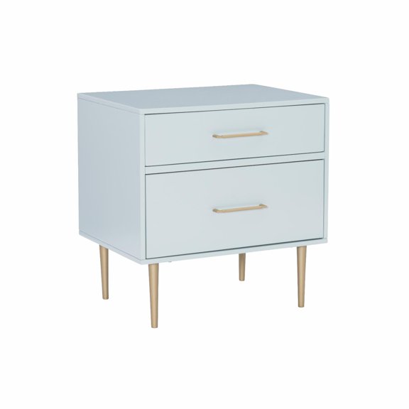 Linon Gloria 2-Drawer Nightstand - White
