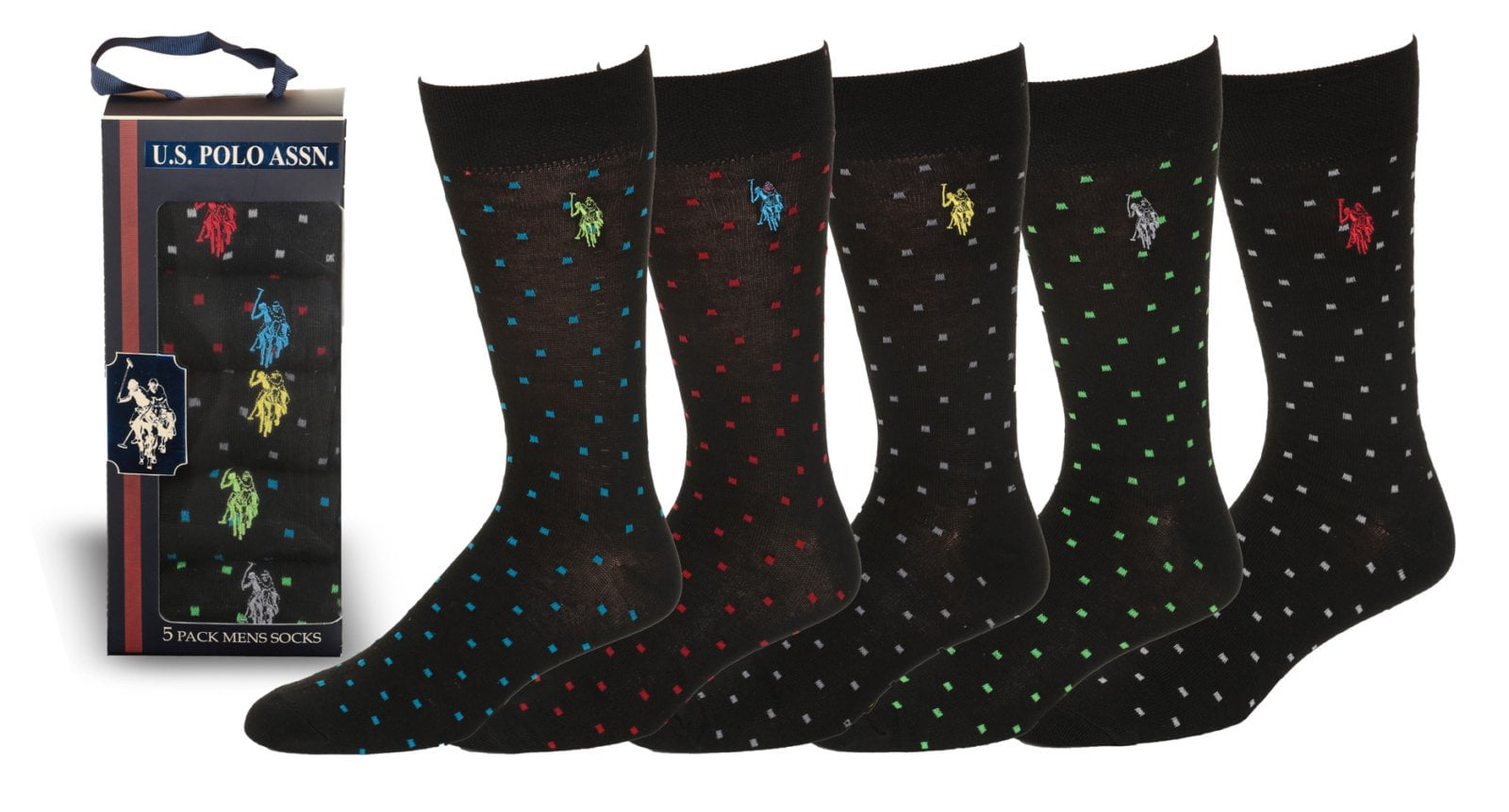 Mens Dress Socks Fun Crazy Colorful Gift 5Pack Awesome Happy
