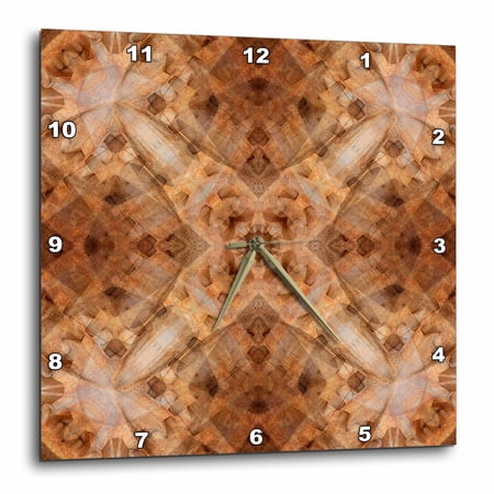 3drose, Rusted Metal Abstract Kaleidoscope Style., 10x10 Wall Clock