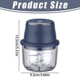 thumbnail image 2 of 350ML Electric Garlic Chopper, Mini Portable Veggie Choppers, Garlic Grinder Masher Onion Chopper, Blender to Vegetable, USB Charging, Wireless Food Processor for Ginger, Chili, Fruit, Meat, etc, 2 of 5