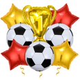 thumbnail image 1 of Trofeo Party Balloons OIWLCI 4D del campeonato de fútbol rojo y amarillo, 1 of 7