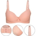 thumbnail image 4 of 3Pack bras for women Underwire Push Up Bra Pack School Girl Lingerie Padded Contour Everyday Bras B-36B, 4 of 5