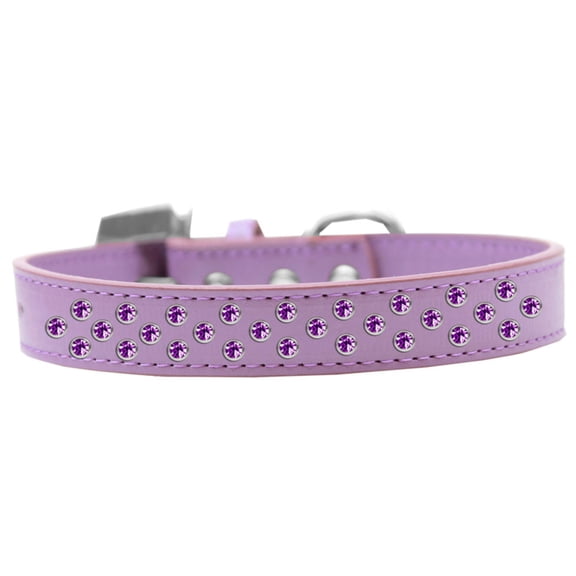 Dog, Puppy Pet Fashion Collar, "Purple Crystal Rimsets Sprinkles"