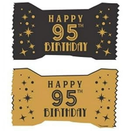 Wrapped 95th Birthday Peppermint Balls For Parties-100 Count-Happy Birthday Hard Candy-Perfect for The Big Milestone Celebration