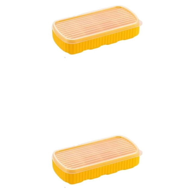 Molde de silicona para cubitos de hielo Naiovety Amarillo 2Conjunto