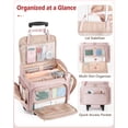 thumbnail image 2 of Bolsa Rolling Teacher Marscamd con compartimento para portátil de 15,6 pulgadas, rosa, 2 of 7