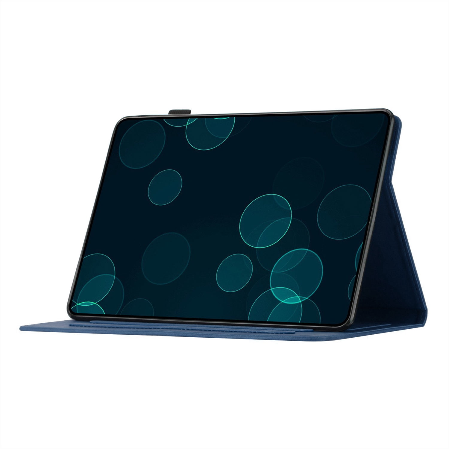 Allytechgroup iPad Air 11 Case 2024, Embossed Coconut Tree Pattern Cover, Auto Sleep Wake Function with Flip Cover Stand and Pencil Holder Case for Apple iPad Air 11 Inch 2024 Tablet,Blue
