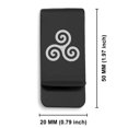 thumbnail image 2 of Stainless Steel Celtic Spiral Knot Classic Slim Money Clip Credit Card Holder, 2 of 2