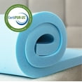thumbnail image 6 of Zinus 2" Green Tea Cooling Gel Memory Foam Mattress Topper, Twin-XL, 6 of 15