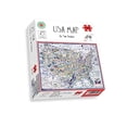 thumbnail image 1 of 1000 Piece Jigsaw Puzzle - Comical Map of USA by Tim Bulmer - Comical 1000 Piece Puzzles for Adults Colorful Jigsaw Puzzle 66cm X 50cm Funny Jigsaw Puzzles, 1 of 5