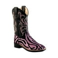 thumbnail image 1 of Old West Children All Over Leatherette Material Broad Square Toe Boots, 1 of 2