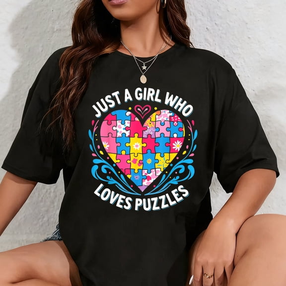 100% Cotton Puzzle Piece Lover T-Shirt