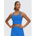 thumbnail image 2 of CRZ YOGA Butterluxe Racerback Sports Bras for Women Padded Y-Back Longline Workout Yoga Tops, 2 of 4