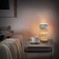 thumbnail image 6 of Summer Beach Starfish Bedside Table Lamp LED Desk Lamps with USB Charging Port Cylinder Retro Warm Lights for Bedroom Living Room Coffee Bar Decoration, 6 of 7
