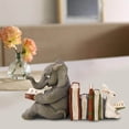 thumbnail image 2 of Elephant and Rabbit Statue Animals Sculpture Rabbit Figurine Art Crafts for Porch Garden, 2 of 8