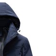thumbnail image 3 of IROINNID Men's Hoodie Storm Jacket Long Sleeve Solid Color Loose Waterproof, Dirt-proof, Wind-proof, Tear-resistant Warm Jacket, 3 of 3