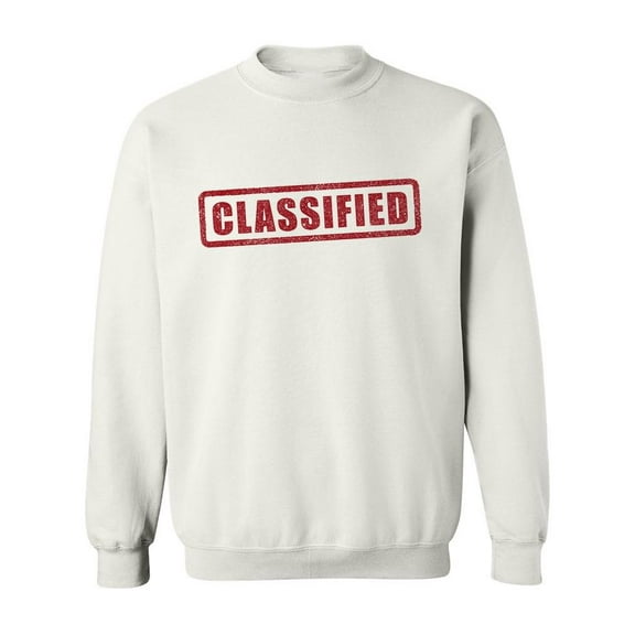 Classified Sweatshirt Men -Image by Shutterstock, Male Small