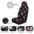 thumbnail image 5 of Uorisanigo Colorful Dog Paw Car Seat Covers for Front Seat Waterproof Car Seat Cover Protection Interior Accessories Easy to Install and Clean Universal for Cars Truck SUV Van, 5 of 7