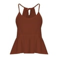 thumbnail image 3 of UYISJ Womens Spaghetti Strap Tank Tops Cami V Neck Halter Peplum Tops Flowy Tunic Shirts, 3 of 5
