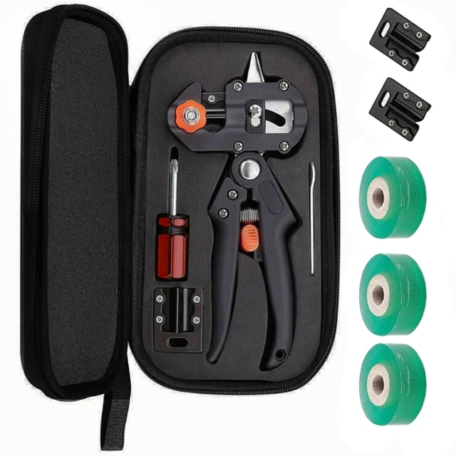 Professional Grafting Tools Grafter Pruner Kit Garden Fruit Tree Pruning Grafting Shears 2 in 1