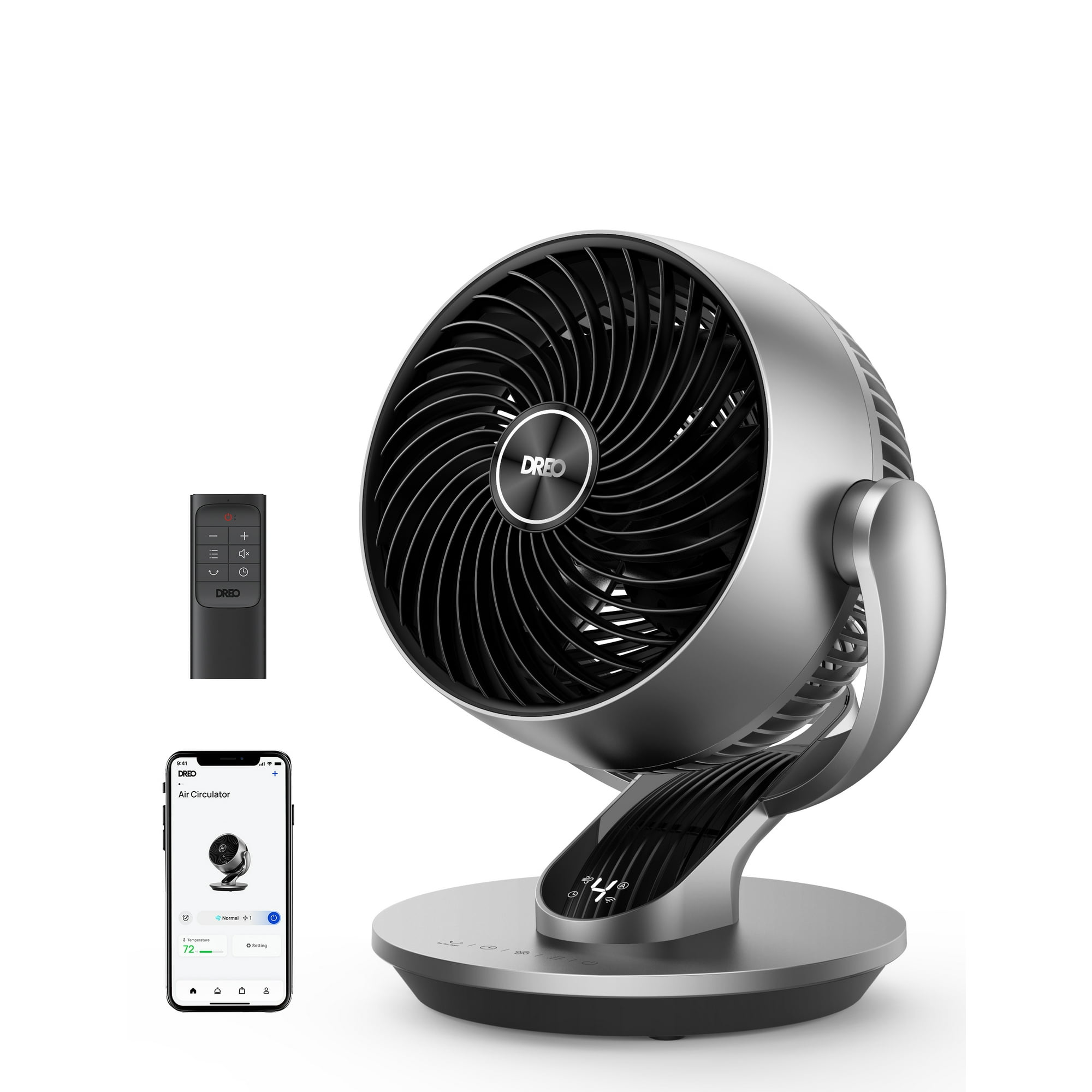 Dreo Smart Desk Fan for Bedroom, Powerful 70 ft Whole Room Air Circulator  Fan, 120°+90° oscillating fans with Voice Control, 4 Speeds, 5 Modes, 12H  Timer, 9 Portable Table Fan for Office, Home - Walmart.com
