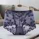 thumbnail image 2 of Bragas de encaje Mujeres Sexy Calzoncillos sin costuras huecos Cintura media Levantamiento de cadera Ropa interior transpirable, Azul, L Scienceny AP001201-16B, 2 of 7