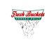 thumbnail image 2 of Camiseta con estampado gráfico "Fresh Buckets Served Daily" para mujer, informal, de cuello redondo y manga corta, de algodón elástico, con diseño geométrico de aro de baloncesto, cómoda para todo el, 2 of 6