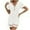 White, variant on Lopecy-Sta Two Piece Sets for Women Gift for Girlfriend Women V-Neck Splicing Short-Sleeved Solid Color Shorts Suit