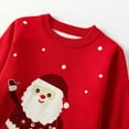 thumbnail image 5 of Odeerbi Toddler Boys Girls Christmas Sweater Cute Winter Thermal Knit Crewneck Sweater Kids Baby Fall Christmas Pullover Sweater Knitted Bottoming Shirt Toddler Clothes Red, 5 of 5