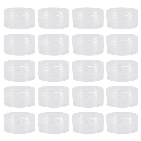 Sipeihong 80pcs Plastic Cosmetic Jars with Clear Lids for Lotion Cream, 5g