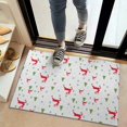thumbnail image 2 of White Christmas Reindeer and Tree Pattern Door Rugs,Washable Non Slip Door Mats Indoor,Decorative Door Mats,Entry Mat Indoor for Entrance,Bedroom,Kitchen,Bathroom,20"x32", 2 of 6
