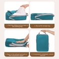 thumbnail image 4 of Compression Packing Cubes Travel Storage Bag Organizer, Space Saving Multi Compartment Durable Lightweight Design, for Suitcase Travel Vacation Home Organization, 4 of 6