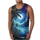 thumbnail image 1 of Hombres Impresión Casual sin Mangas Suéter Cuello Redondo Tanque Deportivo, 1 of 4
