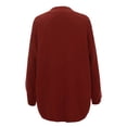 thumbnail image 4 of Kureaily Chunky Knit Button Down Cardigan For Oversized Collar Knit Open Front Sweater Coat Lightweight Clothing, 4 of 4