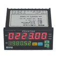thumbnail image 2 of Mypin FH8-6CRRB Dual Display Digital Counter 6 Digits Light-Emitting Diode AC/DC Length Meter Black, 2 of 5