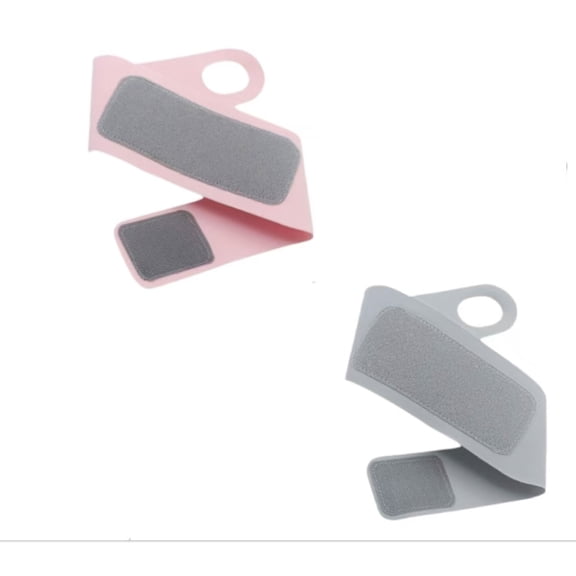 2 Pack Thin Compression Wrist Brace for Men & Women, Adjustable Elastic Wrist Support for Carpal Tunnel Arthritis Tendonitis Sports Pain Relief, (Gray,pink)(Q)