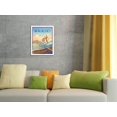 thumbnail image 4 of Surfride Waikiki - Surfriders Hawaii - Diamond Head Crater - Vintage Hawaiian Travel Poster by Kerne Erickson - Master Art Print 10in x 14in, 4 of 4