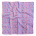 thumbnail image 1 of Bimba Purple Heart Stripe Printed Pure Silk Scarf Neck Wrap Summer Hair Bandanas For Women 40 x 80 Inches, 1 of 6