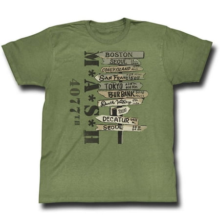 Mash Tv Where To? Adult Short Sleeve T Shirt