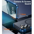 thumbnail image 6 of Designed for iPhone 16 Case Magnetic,[Compatible with Magsafe][Military Grade Drop Protection] Dropproof Heavy Duty Tough Rugged Shockproof Phone Case for iPhone 16 (6.1")-Seablue, 6 of 13