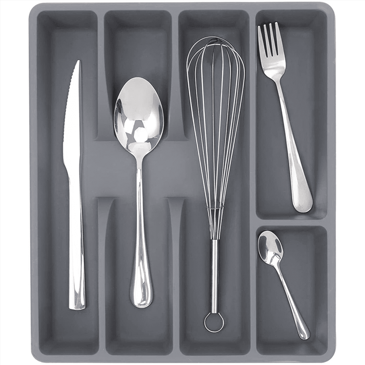 4X Drawer Kitchen Drawer Organizer Silverware Holder Utensil Organizer Cutlery Organizer Tray Flatware Organizers