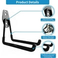 thumbnail image 3 of Garage Storage Utility Hooks，Garage Garden Tool Organizer，Steel Wall Mount Hooks, Large Garden U Hooks （2 Pack）, 3 of 12