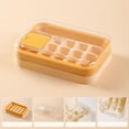 thumbnail image 3 of YoGold Ice Cube Tray with Lid and Container, BPA-Free, Pack of 15 Ice Cubes, Easy Press to Release The Ice, for Freezer with Container, Tea and Coffee, Bar Accessories Orange, 3 of 6