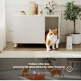 thumbnail image 5 of Homall Hidden Cat Litter Box Enclosure with Scratching Mat Multi-Functional Cat Litter Box Wooden Cat Washroom Furniture, White, 5 of 7