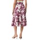 thumbnail image 3 of Falda Midi Floral INSPIRE CHIC para Mujeres, Vestido Casual Elegante de Verano, Falda A-line Boho XL Burdeos, 3 of 6