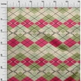 thumbnail image 3 of oneOone Velvet Pink Fabric Check Craft Projects Decor Fabric Printed By The Yard 58 Inch Wide, 3 of 5