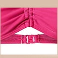 thumbnail image 4 of Swimear Women Halter Push Up Bikini Top Cheeky String Ruched Swimsuit Bathing Suit Padded Bandeau Top Plus Size S-5XL (4X-Large, Pink), 4 of 5